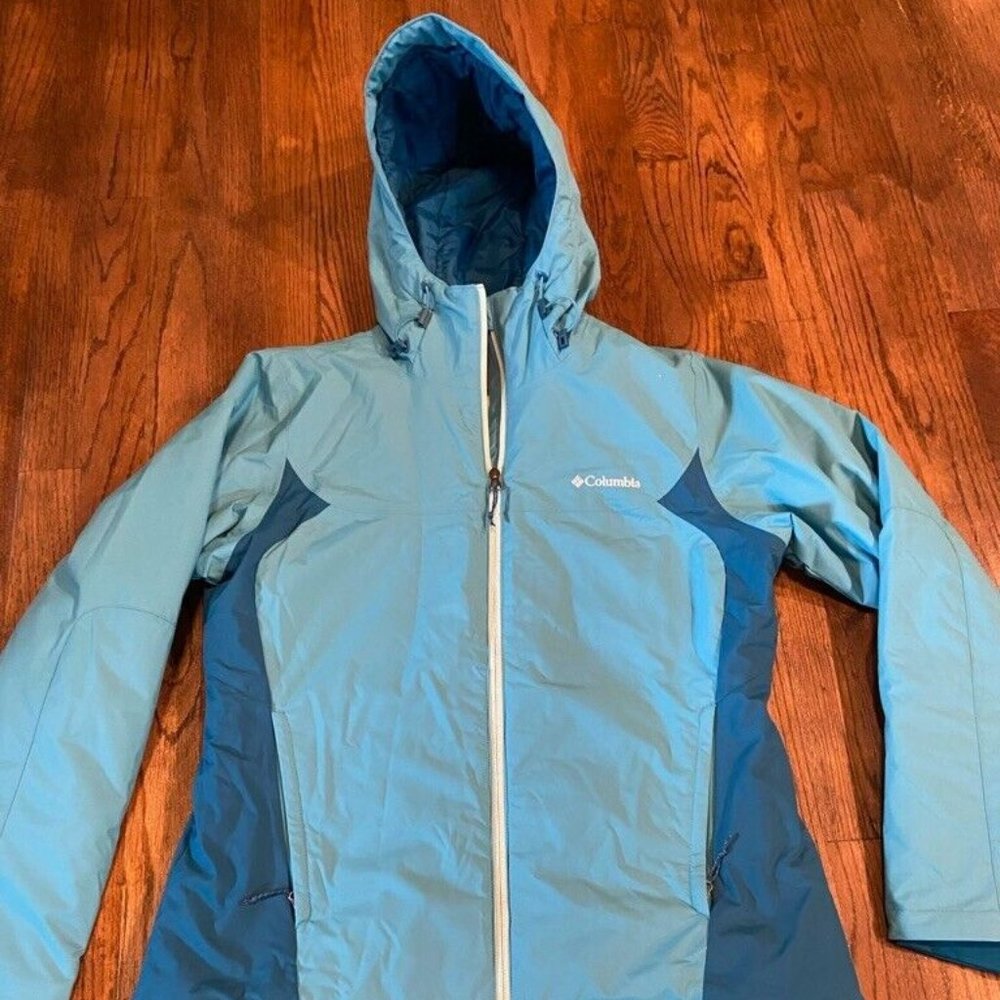 COLUMBIA Women's Thermal Coil Winter Jacket Blue Colored Size Medium